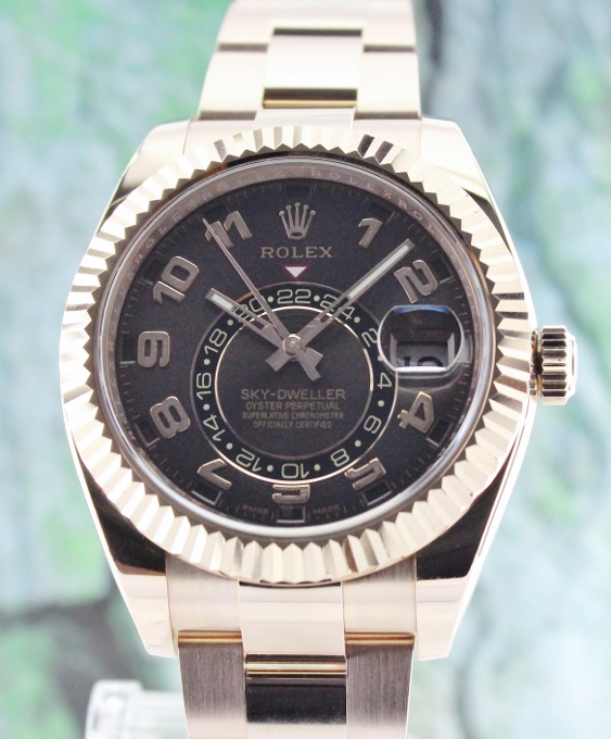 (image for) A ROLEX 18K ROSE GOLD SKY DWELLER / 326935